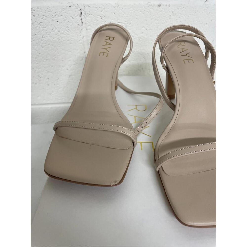 Revolve RAYE Kathryn Heel eather Sandal nude size 6 NIB $169 msrp - Picture 6 of 11